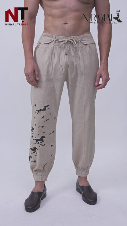 Beiege Horse print men's pajama