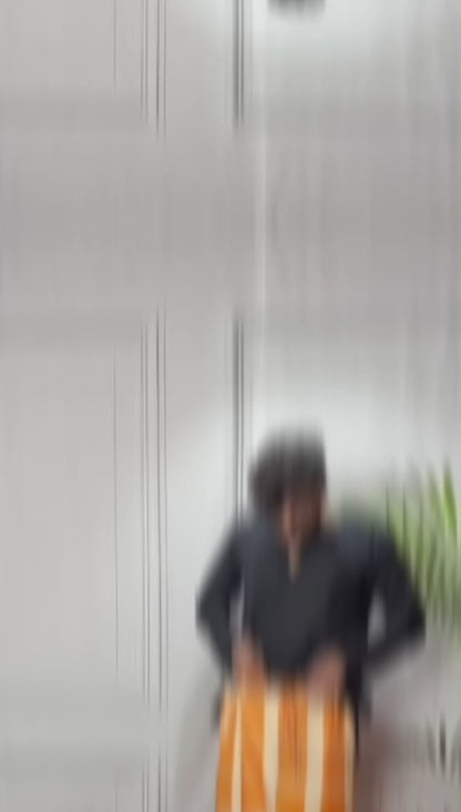 Men Classic Orange Checked Pajamalungi