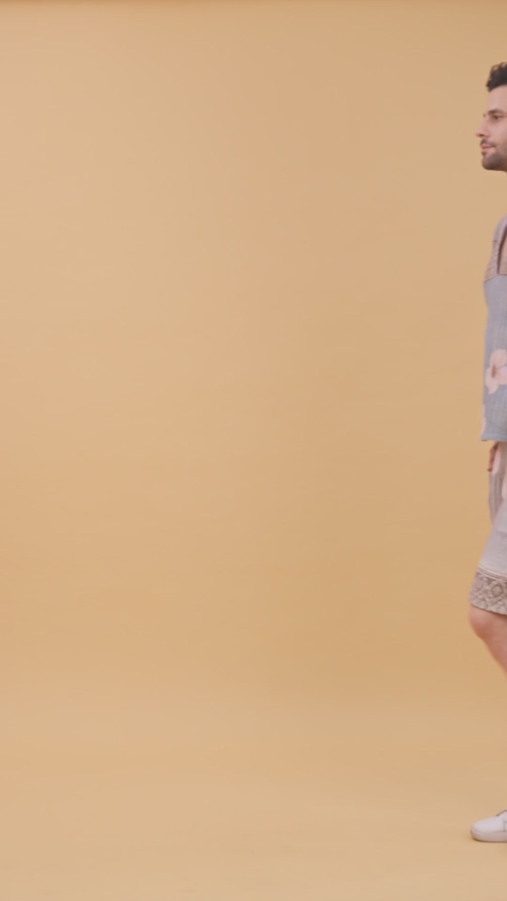 Island Bloom Crochet Kurta