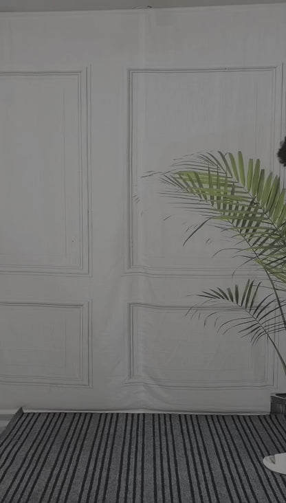 Men White Pajamalungi With Multicolor Stripe