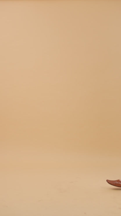 Denim Crochet Mesh Kurta