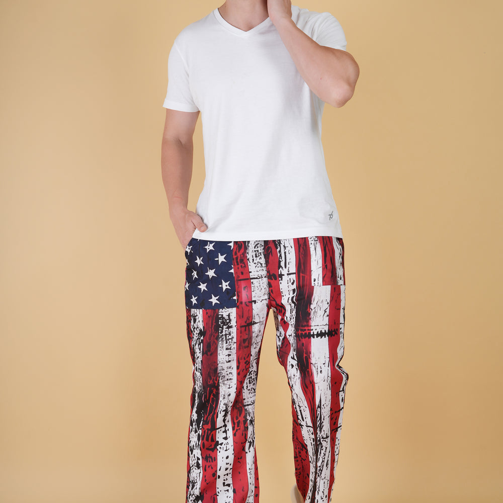 
                      
                        Load and play video in Gallery viewer, USA Flag Printed Pajama
                      
                    