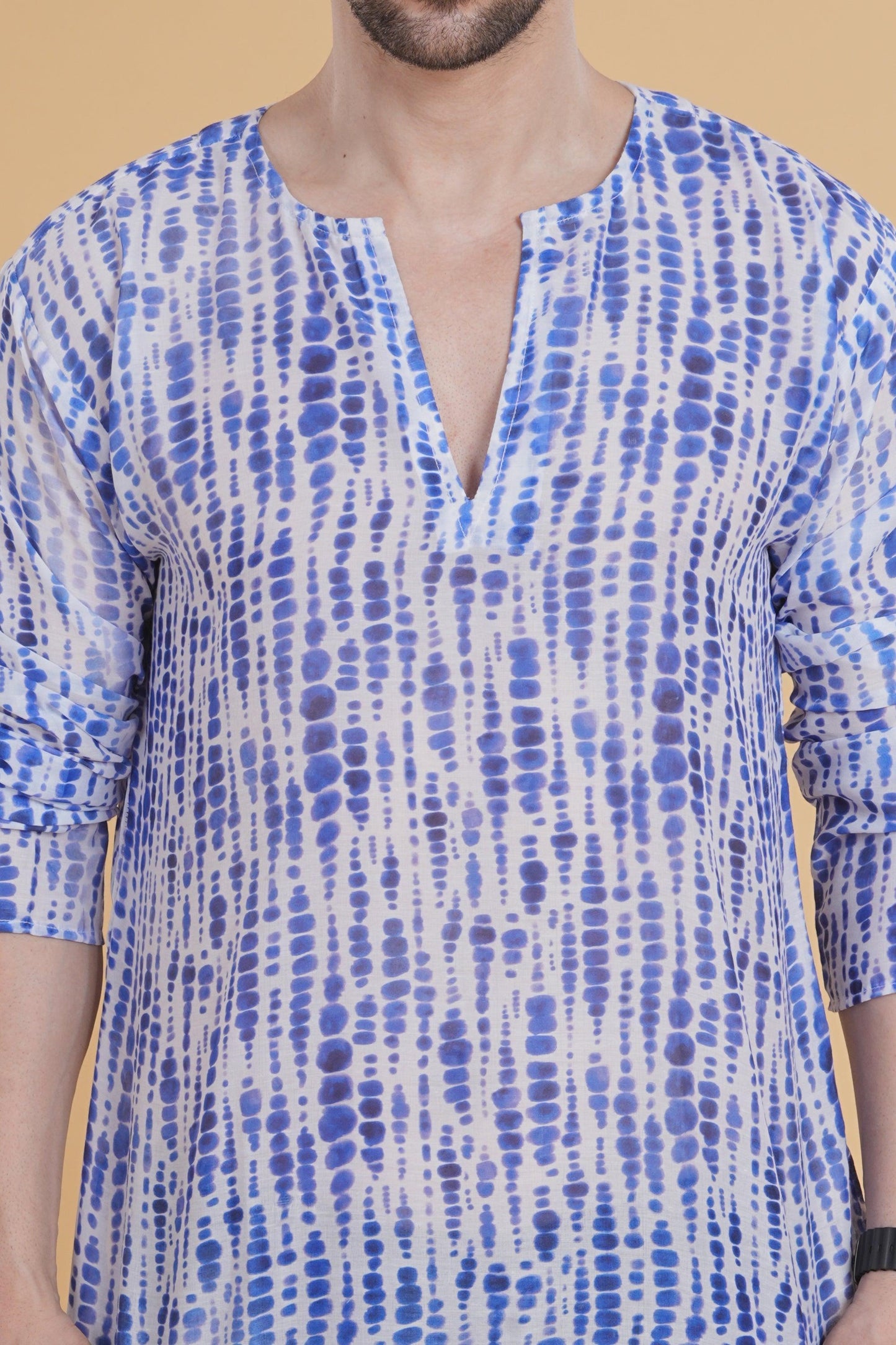 Indigo Shibori Comfort Kurta Pajama Set