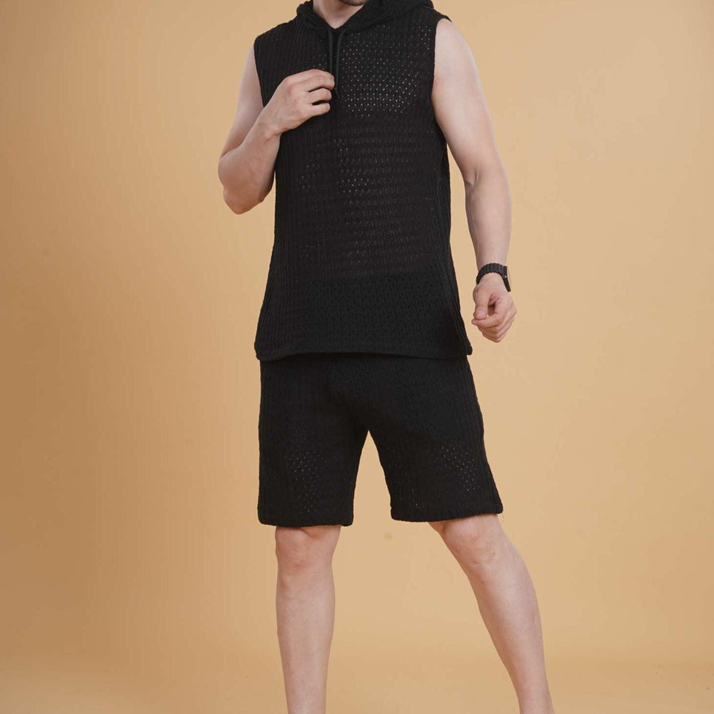Nightgrid Crochet Short