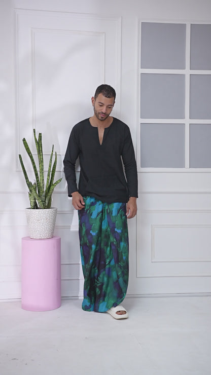 Abstract Aqua  Pajamalungi