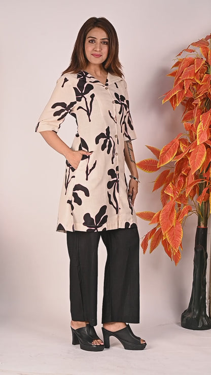 Women Floral Printed Kurta with Straight Pants