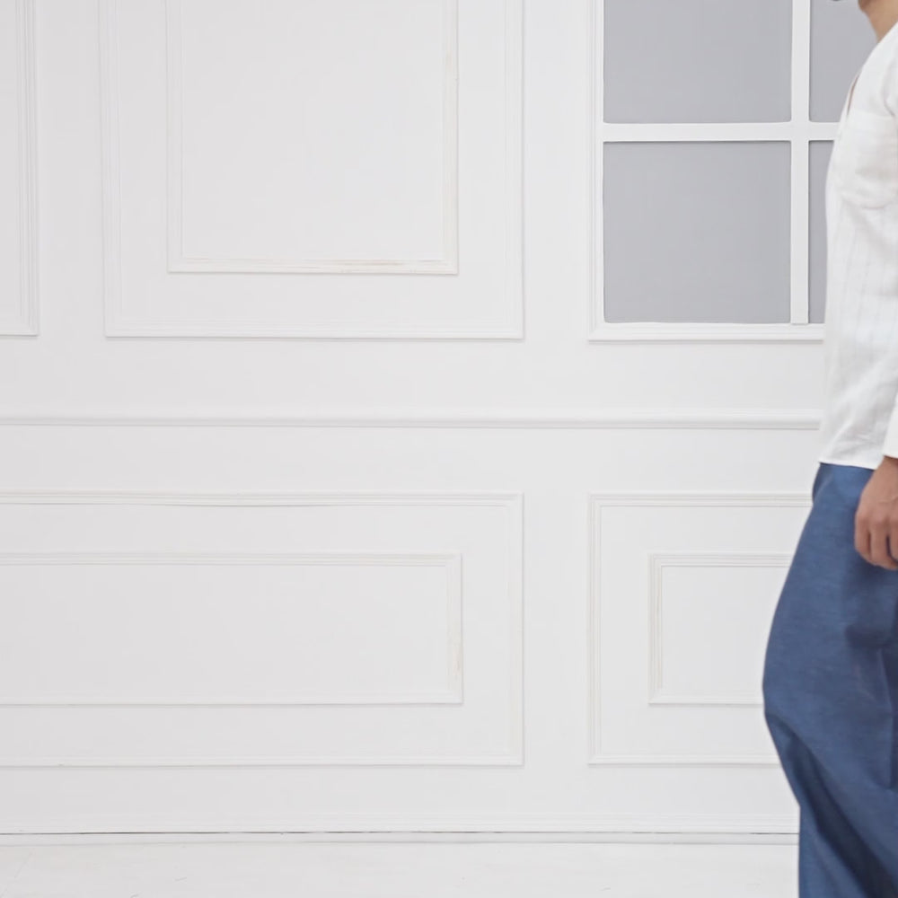 
                      
                        Load and play video in Gallery viewer, Blue Breeze Kurta Pajamalungi Set
                      
                    