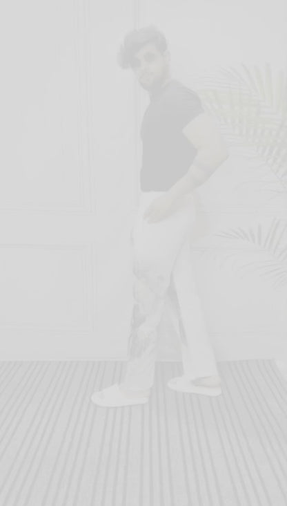 Men Elephant Motif Print Pajama