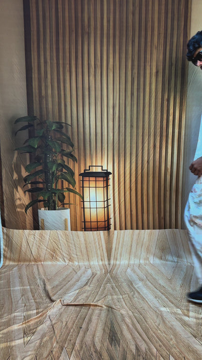 Floral Cream digital print poly linen pajama for men's