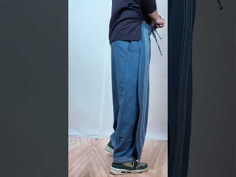 Premium Cotton Stripe Pajamalungi –  Dark Grey
