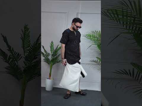 Men's Midnight Motif Kurta