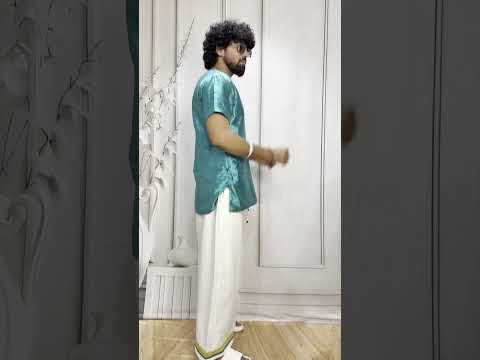 Men White Color With Golden Zari & Ramagreen Stripe Pajamalungi