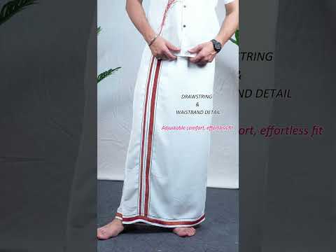 Ivory Maroon Classic Border Heritage Lungi