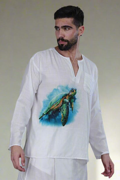 Tortoise print Kurta